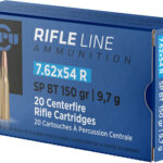 PPU 7.62X54R 150GR JSP – 20RD 10BX/CS