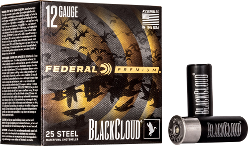 FEDERAL BLACK CLOUD 12GA 2.75″ – 1-1/8OZ #2 1500FPS 25RD 10BX/C