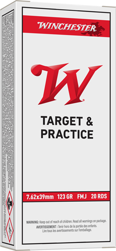 WINCHESTER USA 7.62X39 123GR – FMJ 20RD 10BX/CS