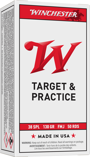 WINCHESTER USA 38 SPECIAL – 130GR FMJ-RN 50RD 10BX/CS