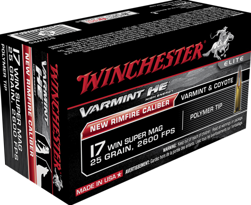 WINCHESTER VARMINT HV 17 WSM – 25GR V-MAX 50RD 10BX/CS