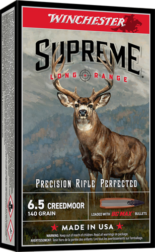 WINCHESTER SUPREME LR 6.5 CM – 140GR BC MAX 20RD 10BX/CS