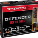 WINCHESTER DEFENDER 20GA 2.75″ – #3 BUCK 20-PELLET 10RD 10BX/CS