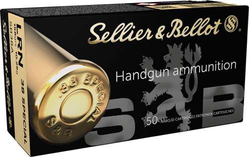 S&B 38 SPECIAL 158GR LEAD-RN – 50RD 20BX/CS
