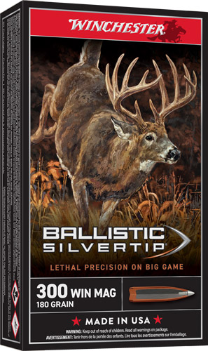 WINCHESTER SUPREME 300 WIN MAG – 180GR SILVERTIP 20RD 10BX/CS