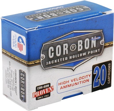 CORBON 9MM LUGER +P 115GR JHP – 20RD 25BX/CS