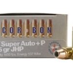 CORBON 38 SUPER + P 115GR JHP – 20RD 25BX/CS