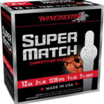 WINCHESTER SUPER MATCH 12GA – 2.75″ 1-1/8OZ 7.5 24RD 10BX/CS