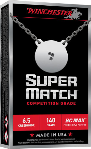 WINCHESTER SUPER MATCH 6.5 CM – 140GR BTHP 20RD 10BX/CS