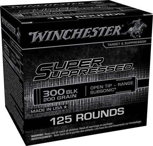 WINCHESTER SUPPRESSED 300 AAC – 200GR FMJ 125RD 6BX/CS