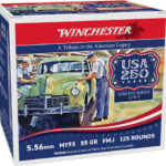 WINCHESTER USA 5.56X45 55GR – FMJ 125RD 10BX/CS
