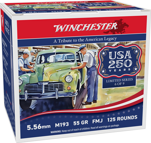 WINCHESTER USA 5.56X45 55GR – FMJ 125RD 10BX/CS