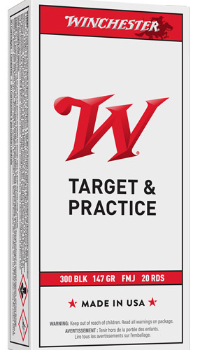 WINCHESTER USA 300 AAC 147GR – FMJ 20RD 10BX/CS