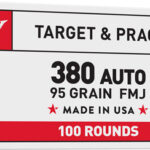 WINCHESTER USA 380 ACP 95GR – FMJ-RN 100RD VALUE PACK 5BX/CS