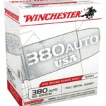 WINCHESTER USA 380 ACP 95GR – FMJ-RN 200RD 5BX/CS