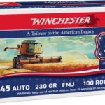 WINCHESTER USA 45 ACP 230GR – FMJ-RN 100RD 250TH ANV 5BX/CS