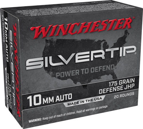 WINCHESTER SILVERTIP 10MM – 185GR JHP 20RD 10BX/CS