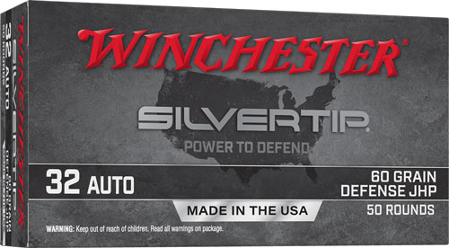 WINCHESTER SILVERTIP 32 ACP – 60GR HP 50RD 10BX/CS