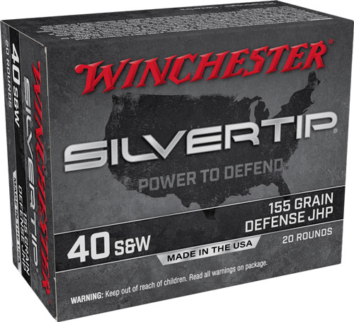 WINCHESTER SILVERTIP 40 SW – 155GR HP 20RD 10BX/CS