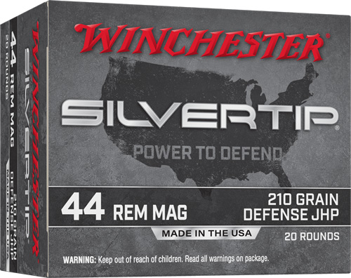 WINCHESTER SUPER-X 44 REM MAG – 210GR SILVERTP HP 20RD 10BX/CS