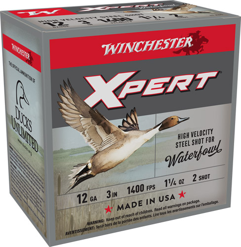 WINCHESTER XPERT STEEL 12GA 3″ – 1-1/4OZ #1 1400FPS 25RD 10BX/C