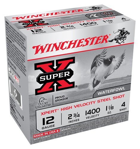 WINCHESTER XPERT 12GA 2.75″ – 1-1/8OZ #4 1400FPS 25RD 10BX/C