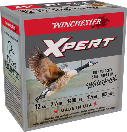 WINCHESTER XPERT 12GA 2.75″ – 1-1/8OZ #BB 1400FPS 25RD 10B/C