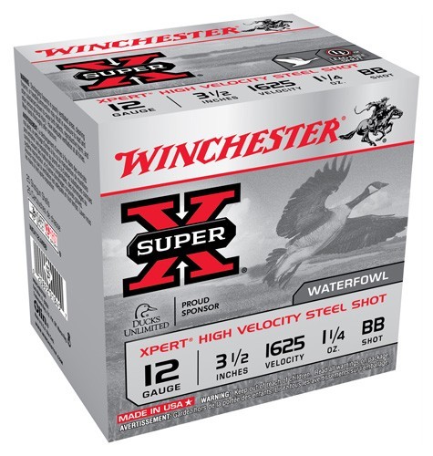 WINCHESTER XPERT STEEL 12GA – 3.5″ 1-1/40Z #BB 25RD 10BX/CS