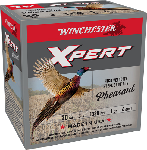 WINCHESTER XPERT STEEL 20GA – 3″ 1OZ #4 25RD 10BX/CS