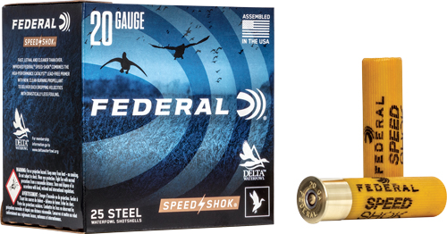 FEDERAL SPEED SHOK 20GA 3″ – 7/8OZ #1 1550FPS 25RD 10BX/CS