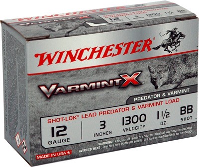 WINCHESTER VARMINT-X 12GA 3″ – 1-1/2OZ #BB 10RD 10BX/CS
