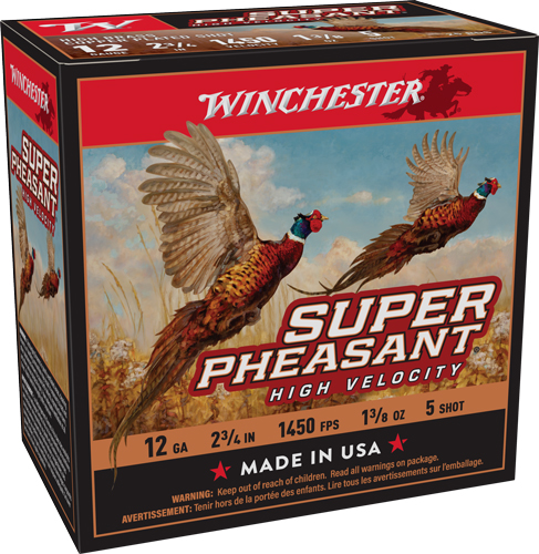 WINCHESTER SUPER PHEASANT 12GA – 1-3/8OZ #5 1450FPS 25RD 10BX/C