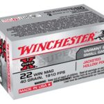 WINCHESTER SUPER-X 22WMR 40GR – JHP 1910FPS 50RD 40BX/CS