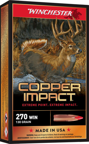 WINCHESTER COPPER IMPACT 270 – WIN XP 130GR 20RD 10BX/CS