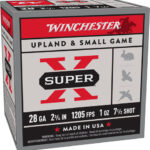 WINCHESTER SUPER-X 28GA 2.75″ – 1OZ #7.5 1205FPS 25RD 10BX/CS