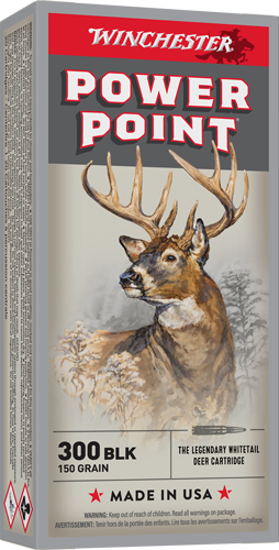 WINCHESTER 300 AAC 150GR – POWER POINT 20RD 10BX/CS
