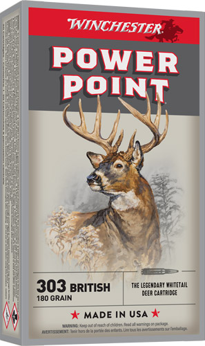 WINCHESTER SUPER-X 303 BRITISH – 180GR POWER POINT 20RD 10BX/C