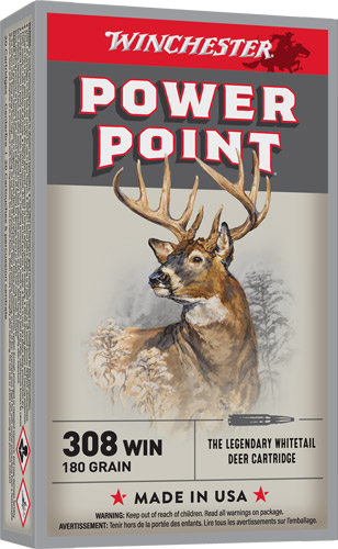 WINCHESTER SUPER-X 308 WIN – 180GR POWER POINT 20RD 10BX/CS