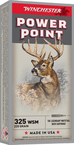 WINCHESTER SUPER-X 325 WSM – 220GR POWER POINT 20RD 10BX/CS