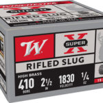 WINCHESTER SUPER-X 410 2.5″ – 1/5OZ RIFLED SLUG 15RD 10BX/CS