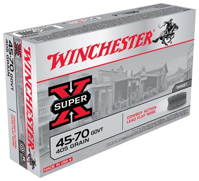 WINCHESTER SUPER-X 45-70 GOV – 405GR LEAD-FN 20RD 10BX/CS