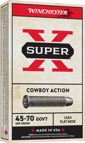 WINCHESTER SUPER-X 45-70 GOV – 405GR LEAD-FN 20RD 10BX/CS