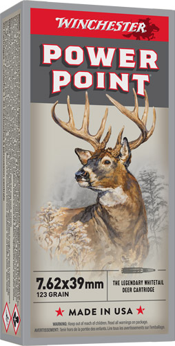 WINCHESTER SUPER-X 7.62X39 – 123GR POWER POINT 20RD 10BX/CS