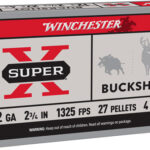 WINCHESTER SUPER-X 12GA 2.75″ – #4 BUCK 27 PELLETS 5RD 50BX/CS