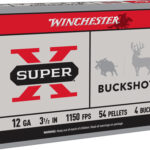 WINCHESTER SUPER-X 12GA 3.5″ – #4 BUCK 54 PELLETS 5RD 50BX/CS