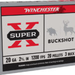 WINCHESTER SUPER-X 20GA 2.75″ – #3 BUCK 20 PELLETS 5RD 50BX/CS