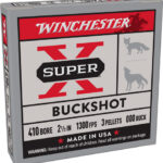 WINCHESTER SUPER-X 410 2.5″ – 000 BUCK 3 PELLETS 5RD 50BX/CS