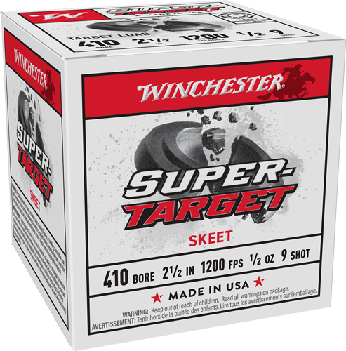 WINCHESTER TARGET 410  2-1/2″ – 1/2OZ #9 250RD CASE