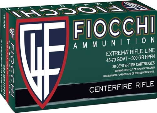 FIOCCHI 45-70 GOV 300GR HP-FN – 20RD 10BX/CS