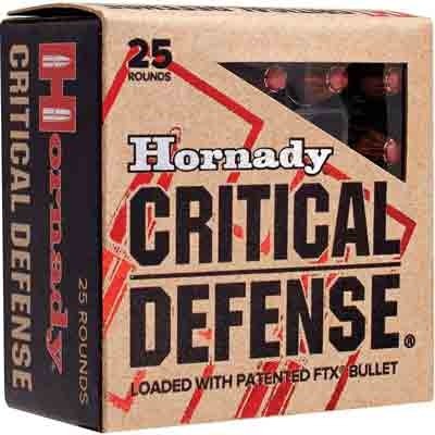 HORNADY CRITICAL DEFENSE 357 – MAG 125GR FTX 25RD 10BX/CS